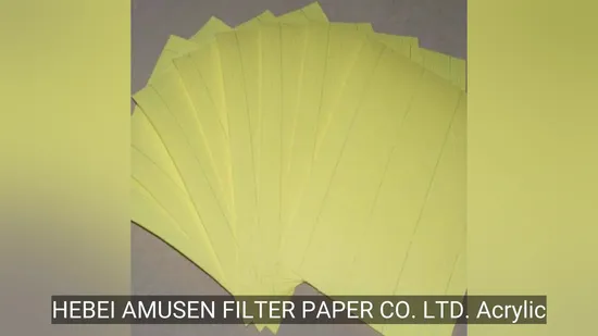 Acrylic Resin Filter Media Air Filter Paper for Car, Truck, Bus, Motorcycle